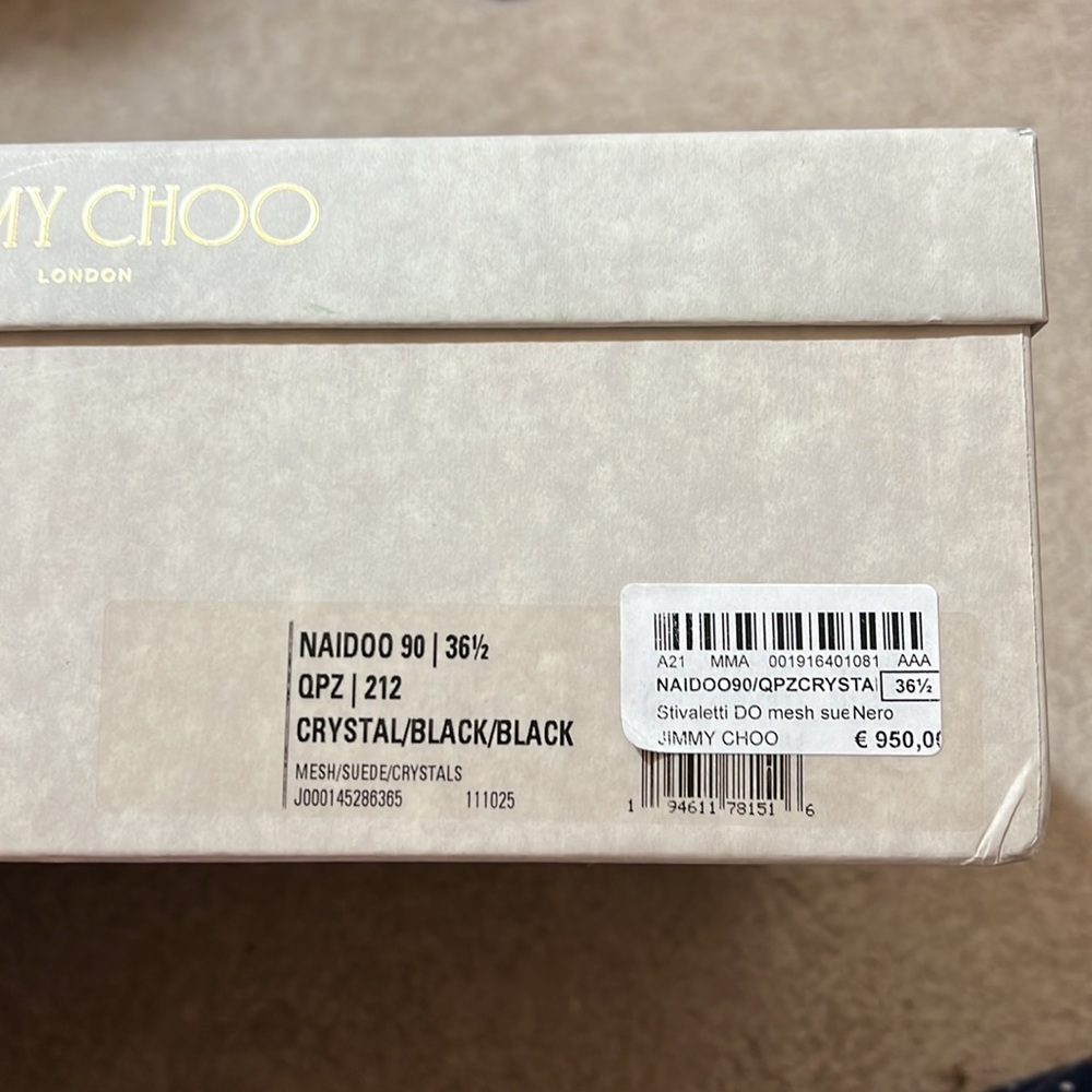 Jimmy Choo Naidoo 90 Mesh & Suede Bootie - Picture 16 of 16